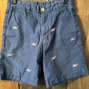 Vineyard vines navy and American flag dress shorts